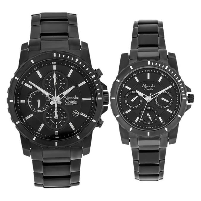 Promo Alexandre Christie Ac6141 Ac 6141 Black Limited Stock Couple Original