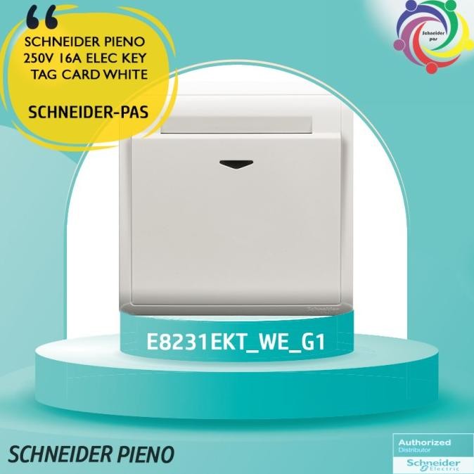 Sale Schneider Pieno 250V 16A Elec Key Tag Card White