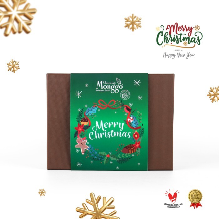 

Christmas Cokelat Gift Box 6 x 40gr l Chocolate Monggo l Hampers Natal