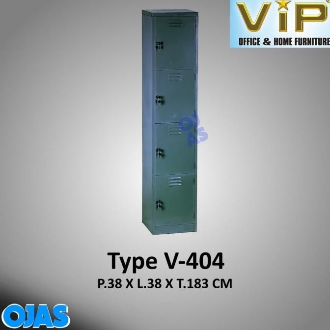 

Lemari arsip besi Loker 4 PINTU VIP V-404