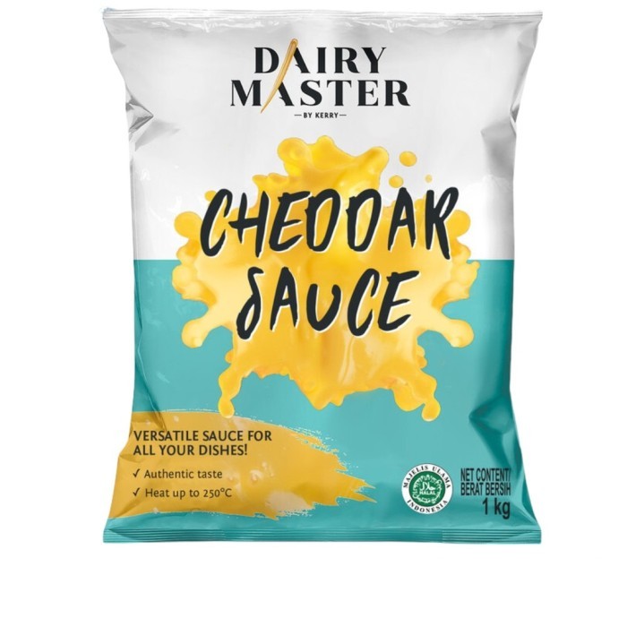 

Saus saos keju cheddar chedar cheese sauce Dairy Master asli halal 1kg 1 kg