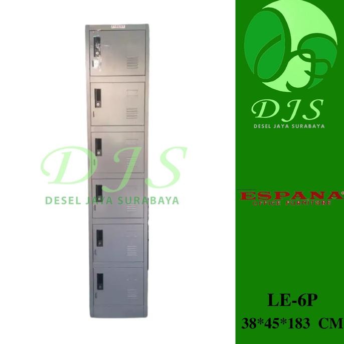 

TERBARU - Loker Besi 6 Pintu type LE-6P merk Espana - Locker Besi 6 Pintu