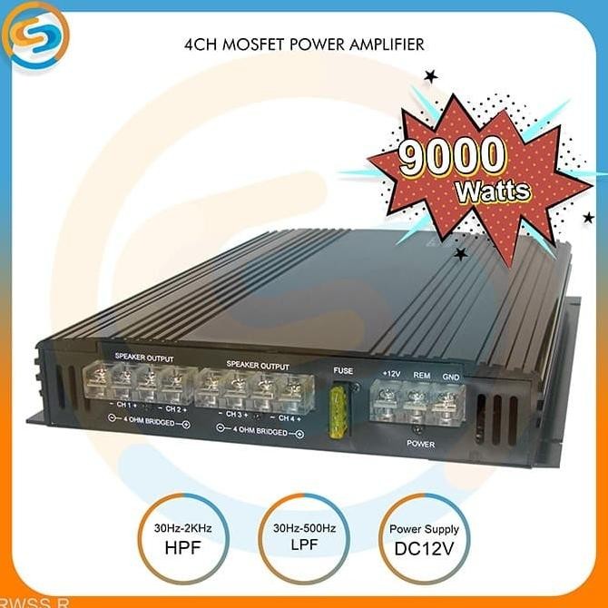 AMPLI 4CH MOSFET POWER AMPLIFIER 4 CHANNEL RWSS R