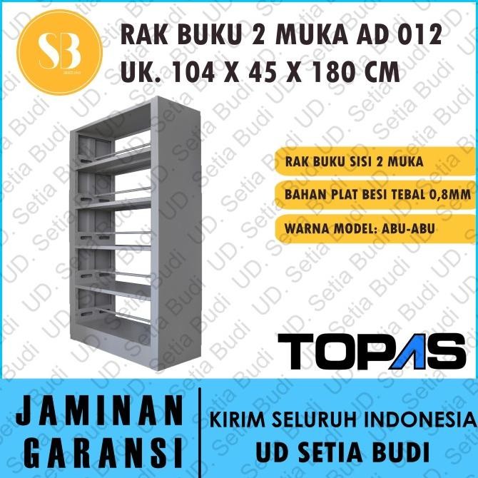 

TERMURAH - Rak Buku Besi 2 Muka TOPAS AD 012