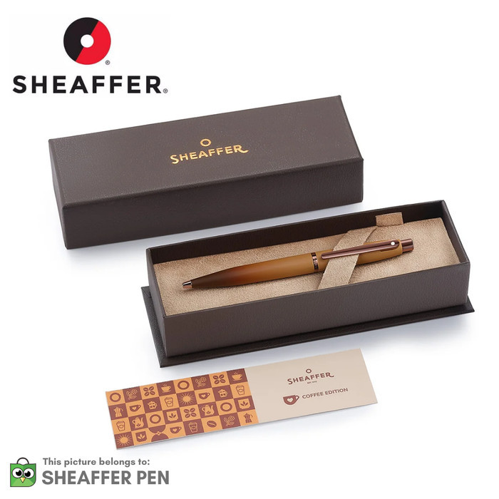 

Sheaffer Vfm Coffee Edition Matt Brown With Regal Brown Pvd Trims Ballpoint Pen
