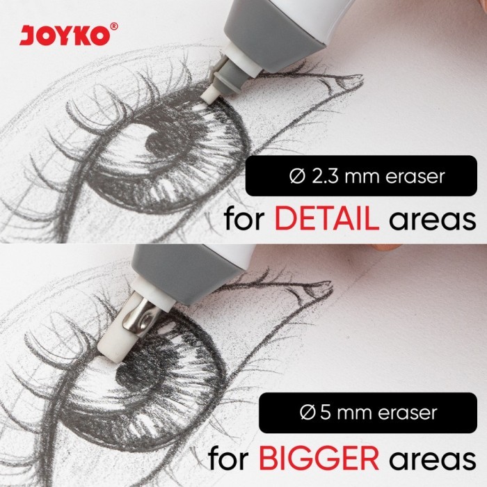 

Penghapus Elektrik Otomatis / Electric Eraser Joyko Er-139E Bonus Refill