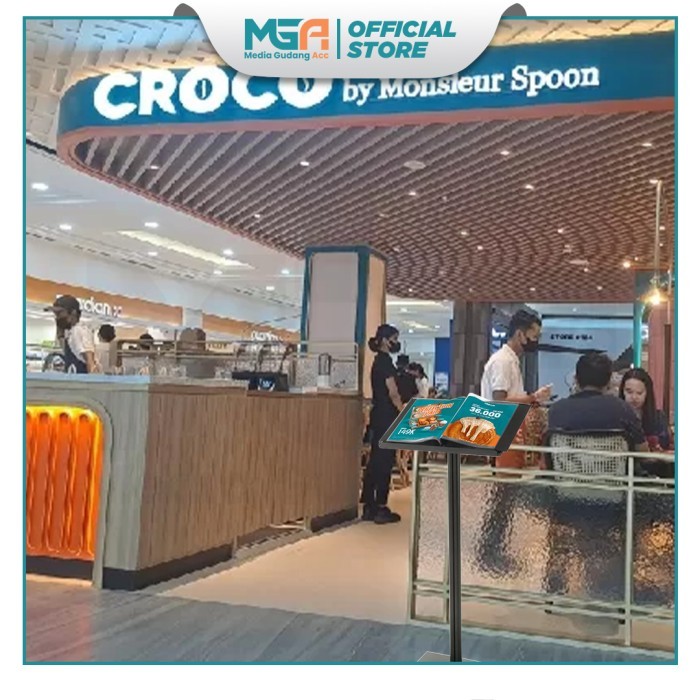

Standing Menu Frame A3 / Stand Menu Buku Resto / Rak Buku Menu / Tempat Buku Menu Caf Restorant