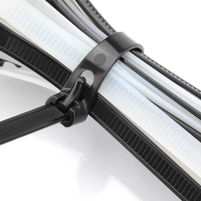 

Kabel Ties Zip Cable Tis 15 25 30 40 45 Cm Organizer Reusable 8X300Mm 100 Pcs Hitam - Tali Perapih