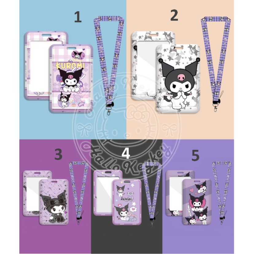 

Name Tag Id Pass Card Holder Hardcase Lanyard Kuromi