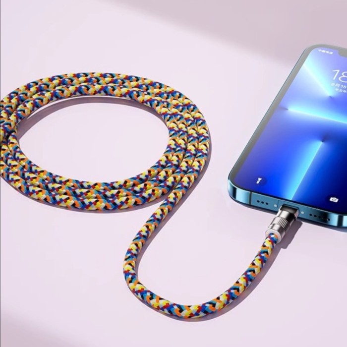 

2 In 1 Braided Data Cable Wrist Hand Strap Lanyard Fw-30 Fw-120
