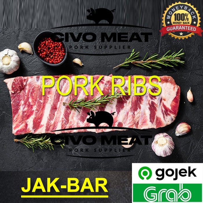 PORK RIBS BARBEQUE SLAB / IGA MURNI BAKAR (NURI'S / TONY ROMAS) 1KG