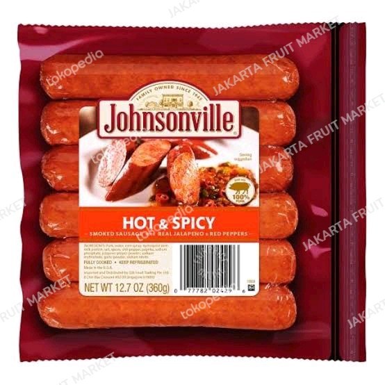 

(SOSIS) JOHNSONVILLE HOT & SPICY 396GR (PORK) (GRAB/GOJEK ONLY)