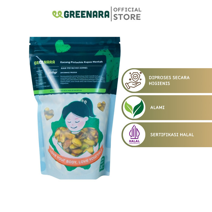 

GREENARA KACANG PISTACHIO KUPAS 250GR
