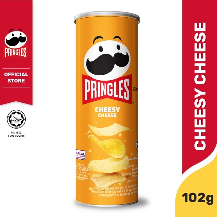 

[CARTON DEALS] PRINGLES CHEESY CHEESE 102GR KERIPIK (12 PCS)