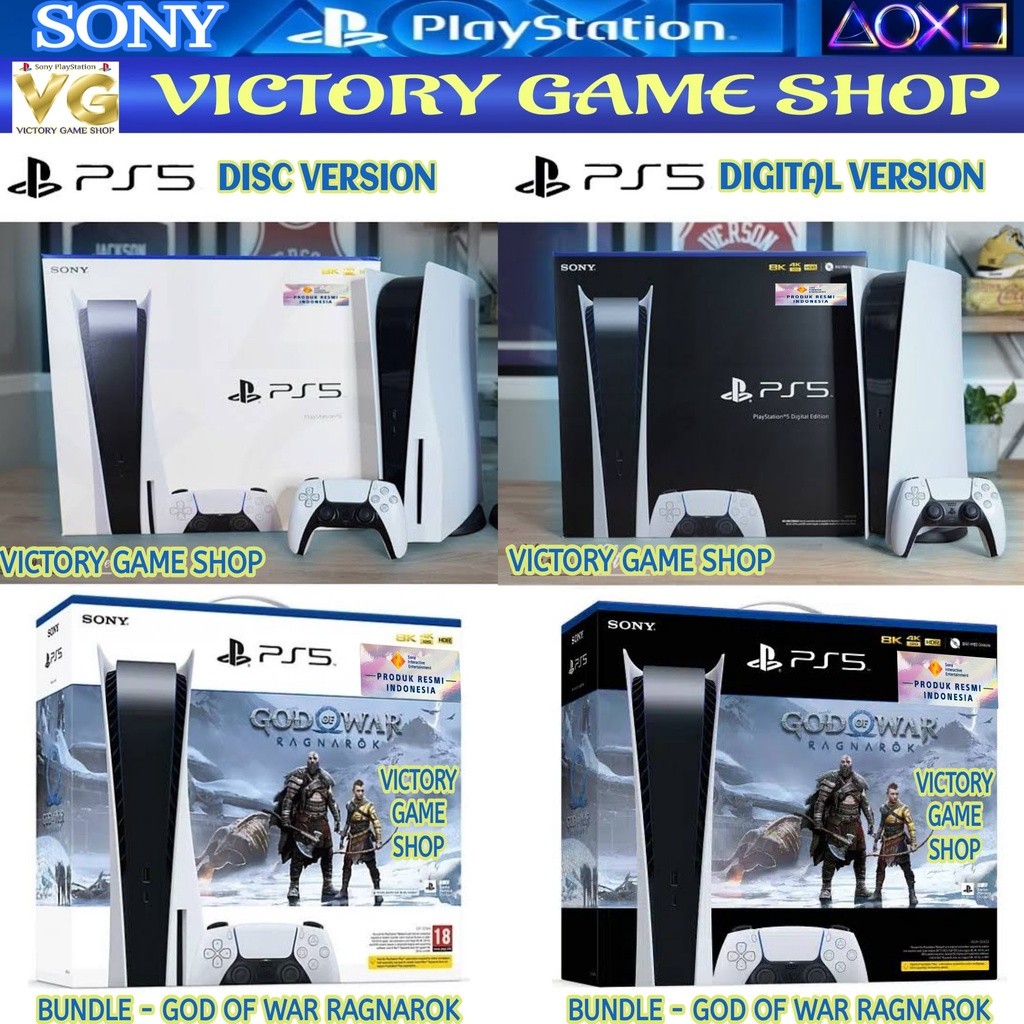 SONY PS5 SONY PLAYSTATION 5 PS5 CONSOLE GARANSI RESMI SONY INDONESIA 1 TAHUN