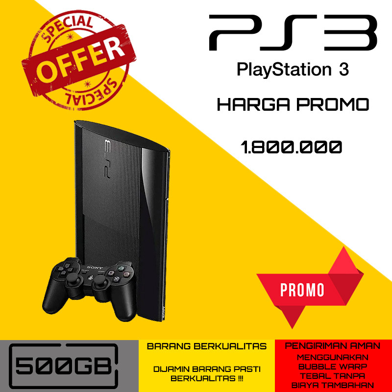 PS3 PS 3 Playstation 3 Super Slim - HEN 500GB