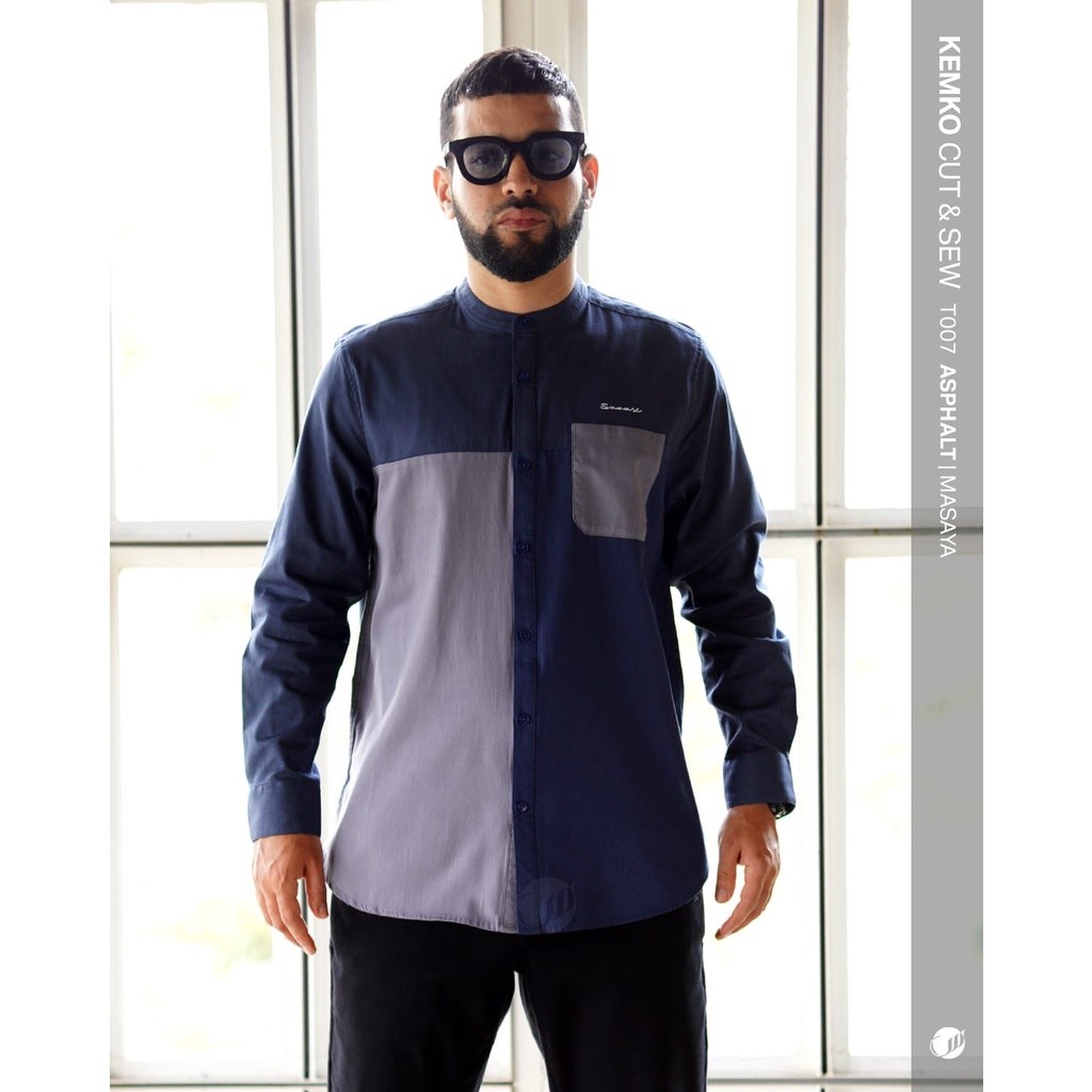 SAMASE KEMKO CUT & SEW T007 Lengan Panjang Pakaian Muslim Pria Dewasa Samase Official