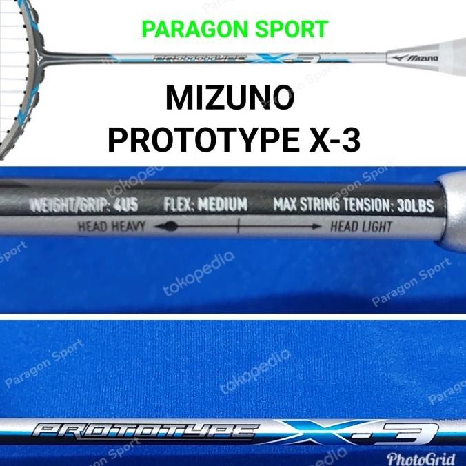 Miliki Raket Mizuno Prototype X-3 / X3