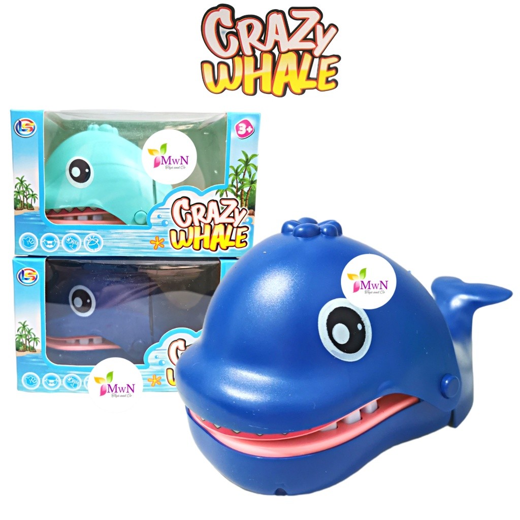 MWN Mainan Gigit Whale Cartoon Mainan Gigitan Ikan Paus 167