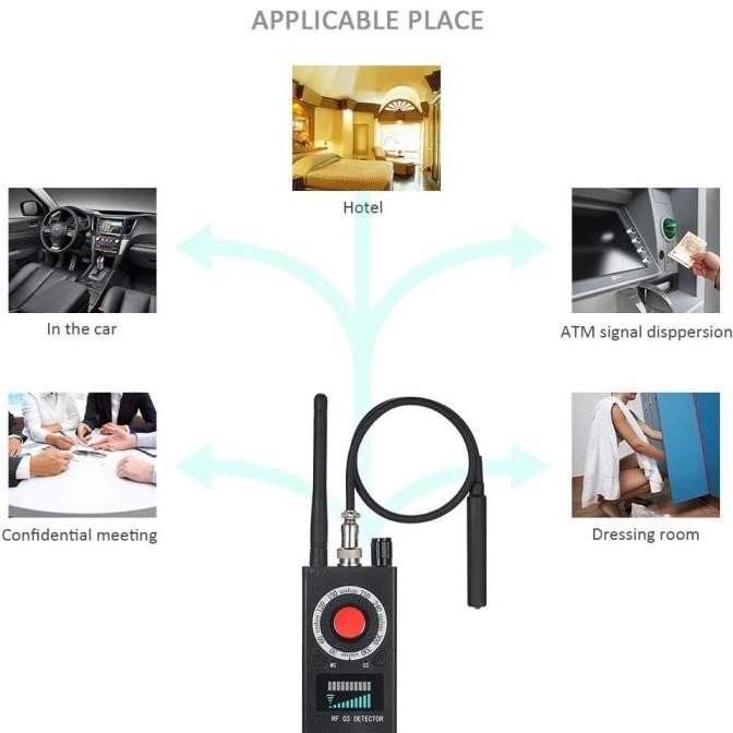 Alat Deteksi Signal Kamera Spy - Gps - Hp - Cctv - Alat Sadap - Promo Original Dan Terpercaya