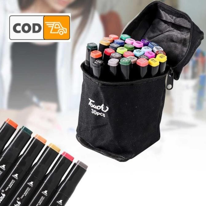 

JUAL Set Spidol Dua Mata 30 Warna Dual Side Fine Art Marker