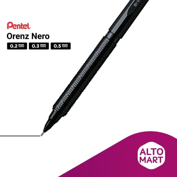 

Pentel ORENZ NERO Mechanical Pencil 0.2 0.3 0.5 mm pensil mekanik