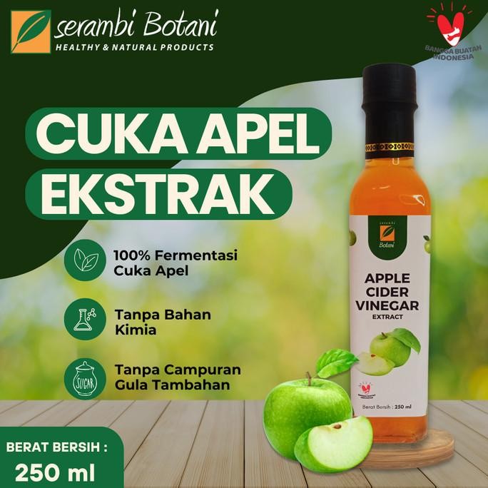 

CUKA APEL EKSTRAK APPLE CIDER VINEGAR ORIGINAL 250 ML SERAMBI BOTANI