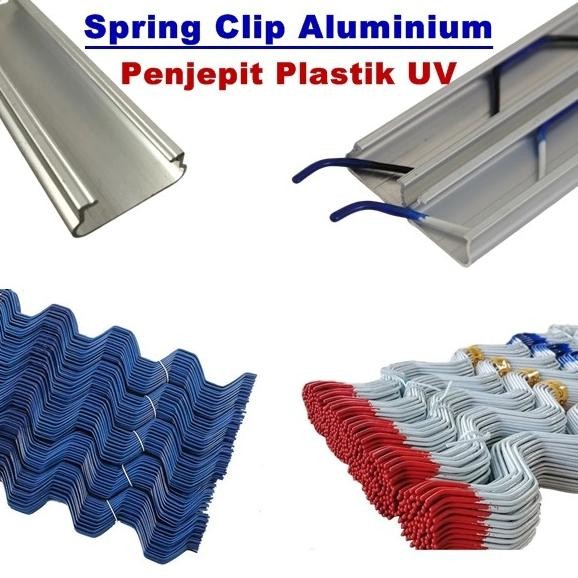 SALE SPRING CLIP ALUMINIUM / SPRING KLIP / PENJEPIT PLASTIK UV GREENHOUSE