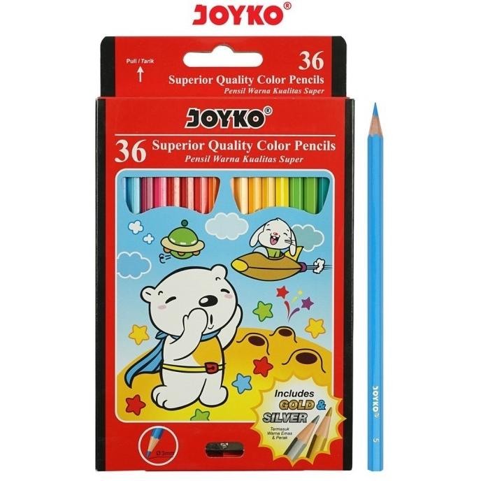 

SALE Pensil Warna Joyko 36 Warna Panjang CP-36PB Superior Quality Hexagonal