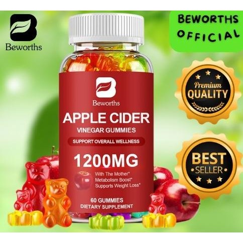 

BEWORTHS Apple Cider Gummies untuk Menurunkan Berat Badan ACV Gummies Mengurangi Kembung Meningkatkan Pencernaan Mengurangi Kecemasan Stres Meningkatkan Sistem Kekebalan Tubuh