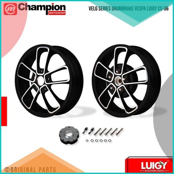 Velg Vespa Drumbrake Matic Sprint Primavera Gts Drumbrake CS 06 Luigy