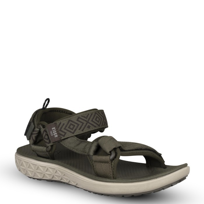 TRENDY! EIGER VASH ROLL STRAP SANDALS - Black, 38