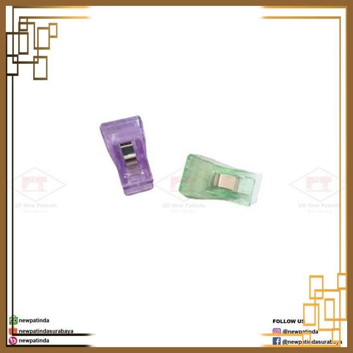 

[NPD] WONDER CLIP KLIP PEMBATAS PENJEPIT TEPI JAHIT LEBAR WARNA WARNI