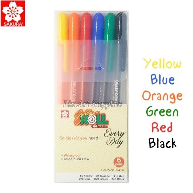 

JUAL Sakura Gelly Roll Pen Classic - Set 6