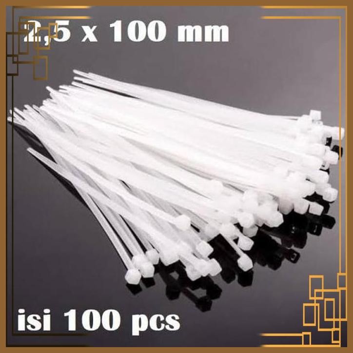 

[AST] KABEL TIES 10CM MERK BIASA / KABEL TIES 10CM X 2,5MM