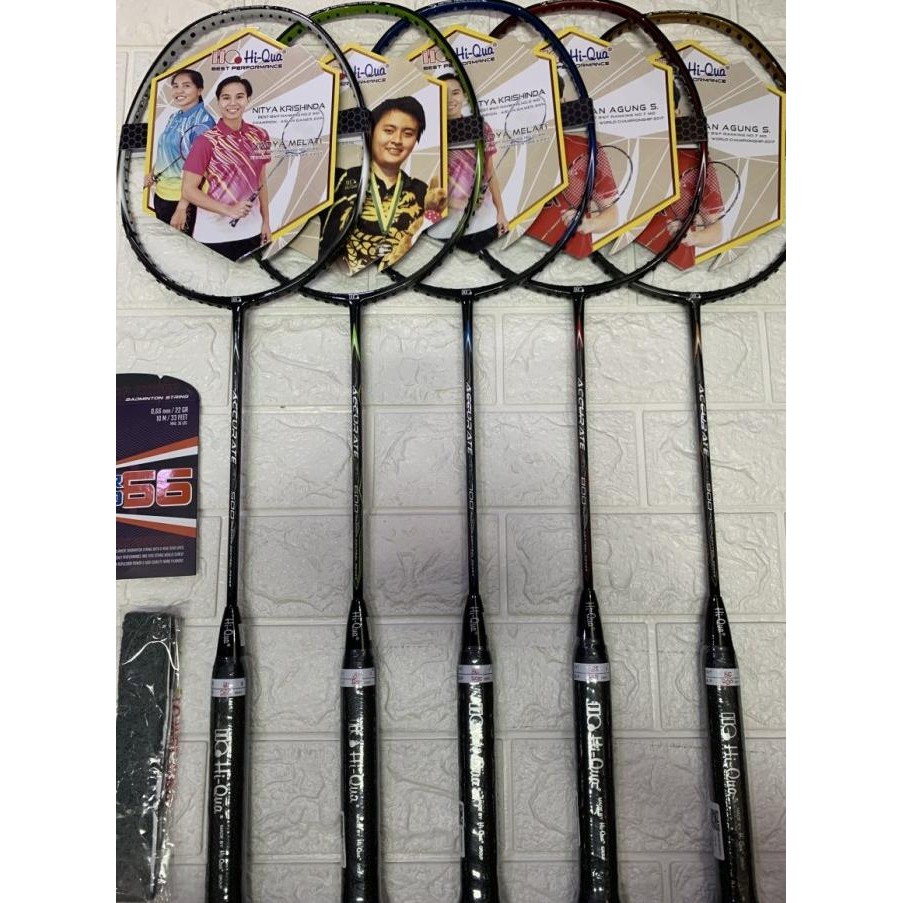 Terjangkau Raket Badminton Hiqua Hi-Qua Accurate Slash 500/600/700/800/900 Ori