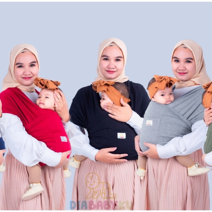 Gendongan bayi M Shape Instan 3in1 premium Diababyku (Gendongan + Sabu