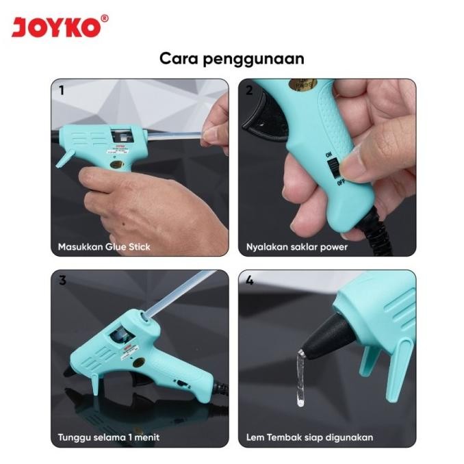 

Promo JOYKO Glue Gun GG-854 Pastel Color Alat Lem Tembak Hot Melt Glue GG854 COD