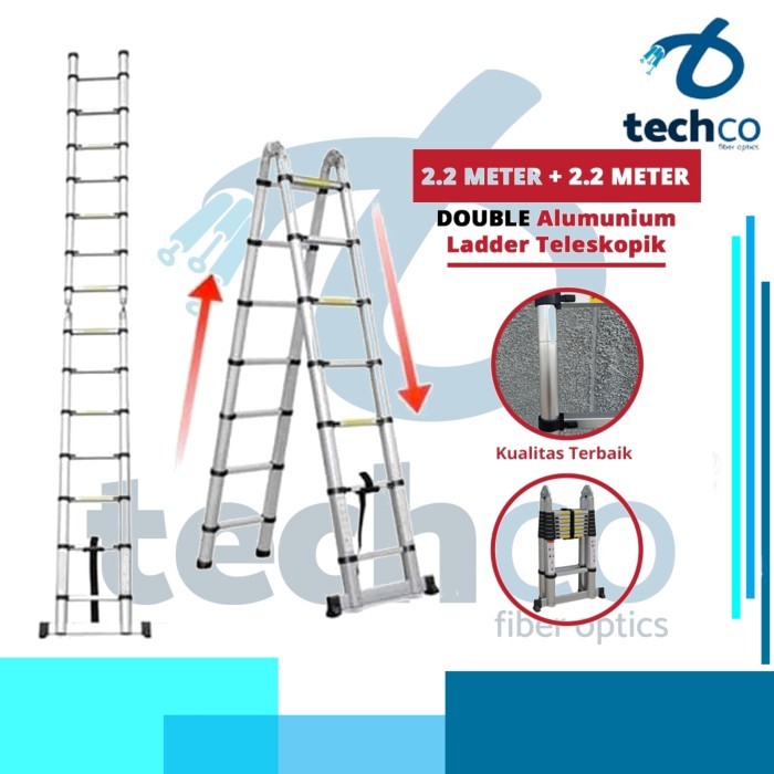 Tersedia Tangga Lipat 4Meter/Tangga Double 4 Meter/Tangga 4, 4 Meter