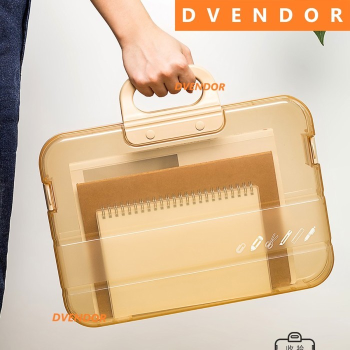 

Tas Koper Plastik Bag Tempat Penyimpanan Kotak Transparan Arsip Berkas