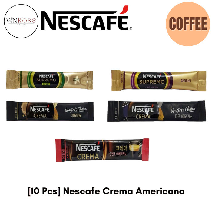 

[10 Pcs] Nescafe Crema Americano Intenso/ Kopi Sachet Premium Korea