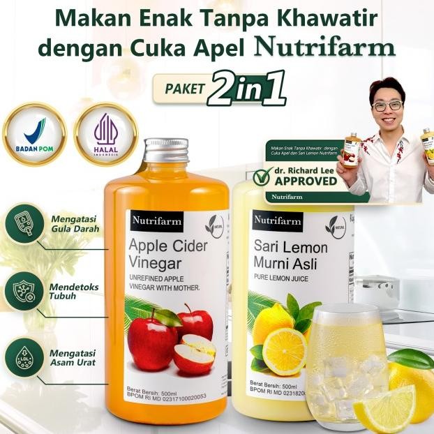 

Nutrifarm Paet 2In1 Cua Apel Ari Lemon