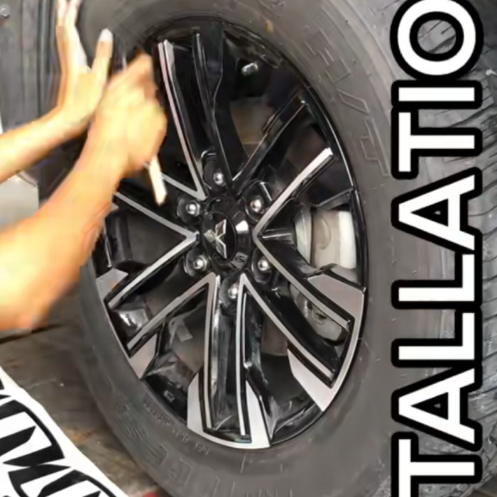 Jual Sticker Stiker Velg Ori Black New Pajero Sport 2022