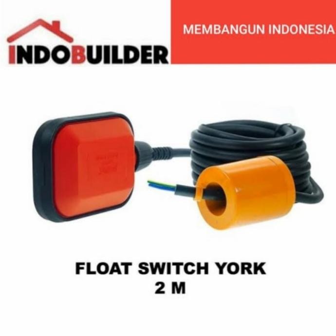 YORK OTOMATIS POMPA CELUP KABEL 2 METR / FLOAT SWITCH SUBMERSIBLE PUMP BARU