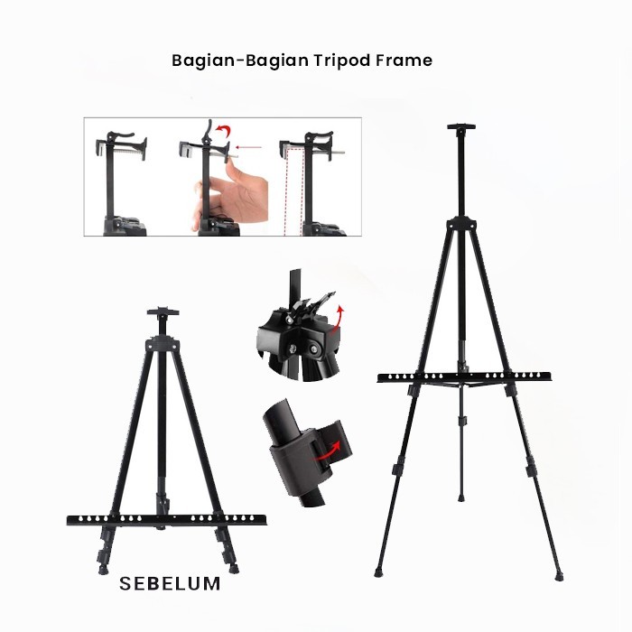 

Tripod Frame [Importir] Tripod Wedding Tripod Lukis Standing Frame
