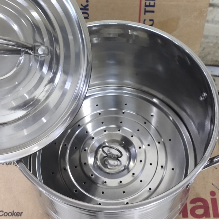 DANDANG KUKUS NASI SERBAGUNA ROSH 8QT, 5 LITER LANGSENG KUKUS STENLIS