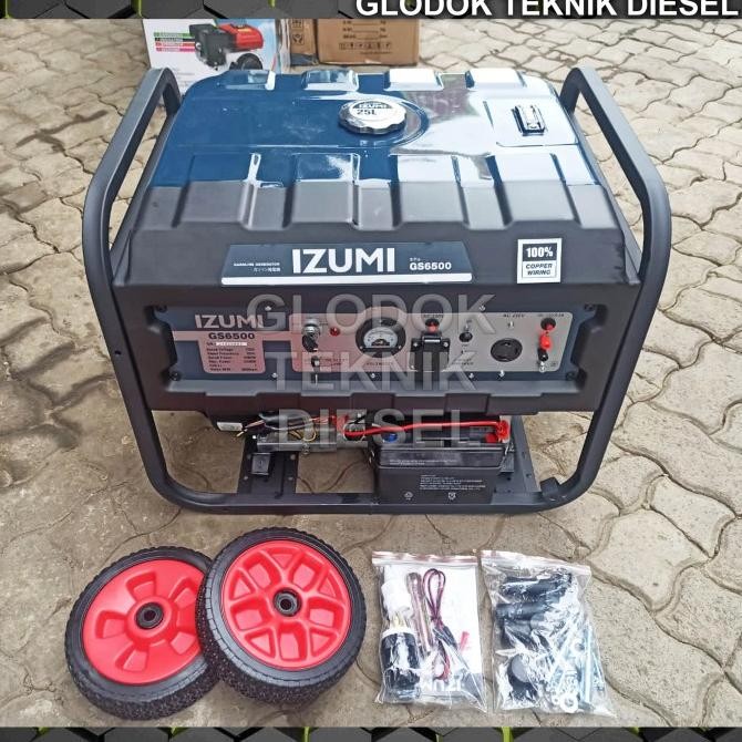IZUMI GENSET BENSIN 5000 WATT W ( GENERATOR LISTRIK ) GS-6500 ORIGINAL DAN TERPERCAYA
