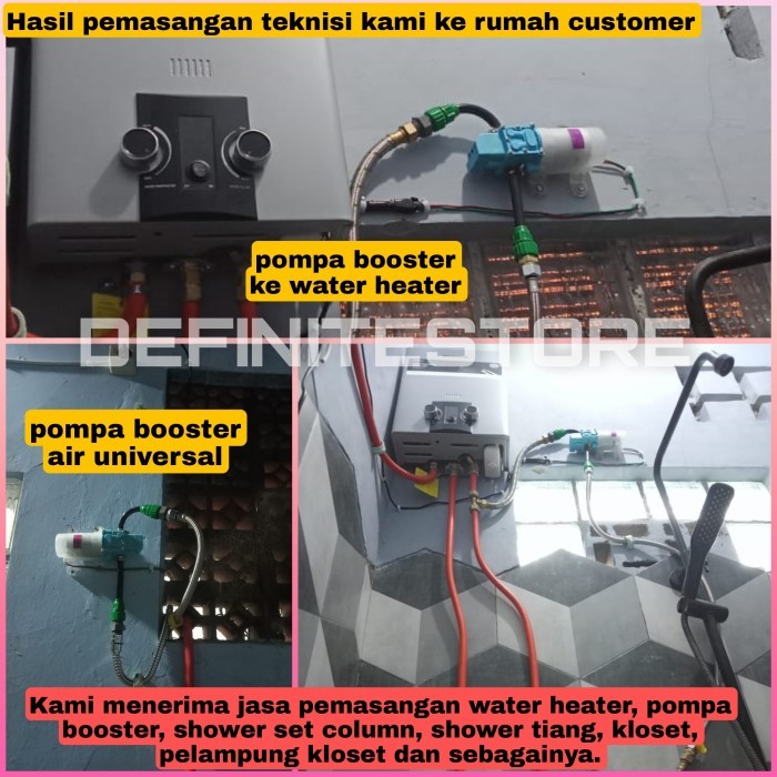 PAKET INSTALASI WATER HEATER GAS LISTRIK HEMAT ARISTON MODENA NIKO