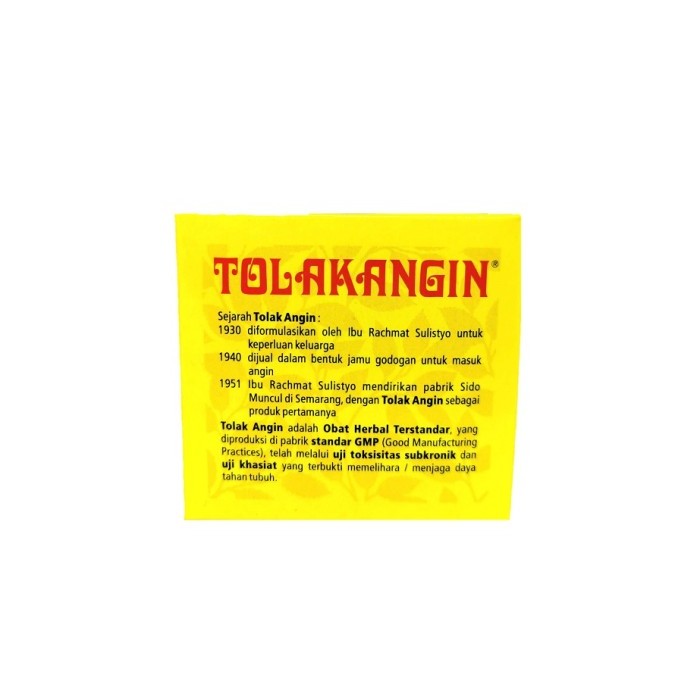 

TOLAK ANGIN CAIR SIDO MUNCUL 1 BOX ISI 12 SACHET