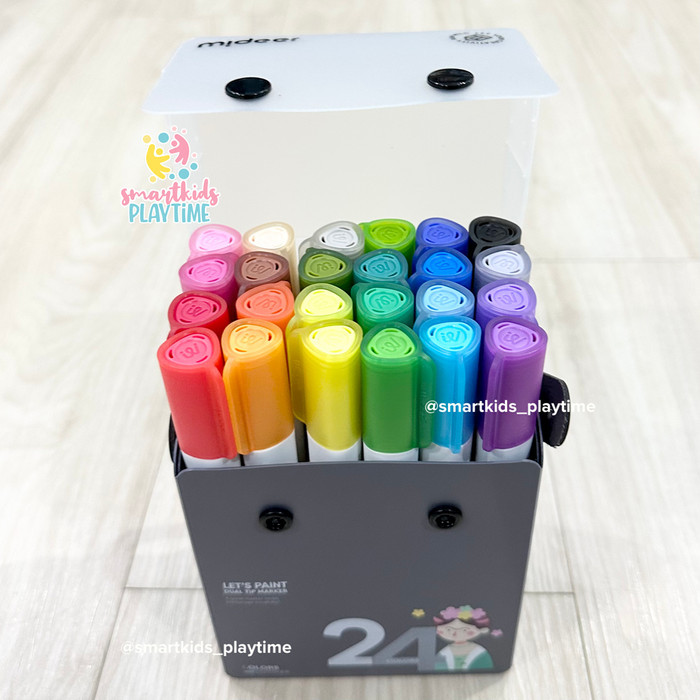 

SALE TERLARIS MIDEER TRANSLUCENT DUAL TIP MARKERS MAINAN EDUKASI ANAK READYY